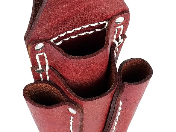 NKTM Leather Tool Pouch, 4 Pockets