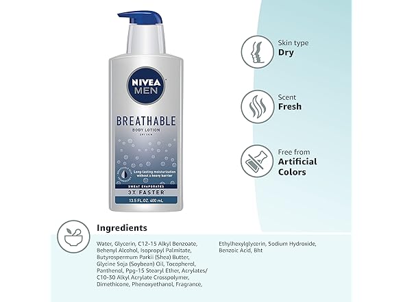 NIVEA MEN Breathable Body Lotion