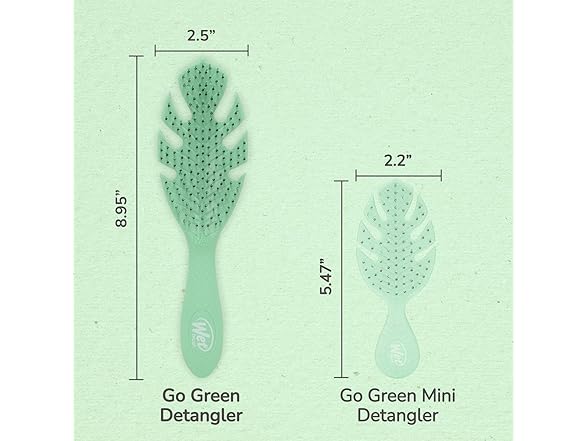 WetBrush Go Green Detangler Green