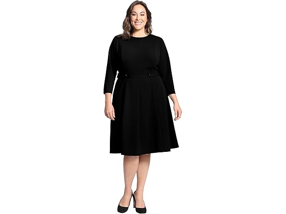 London Times Button Midi (8) Black