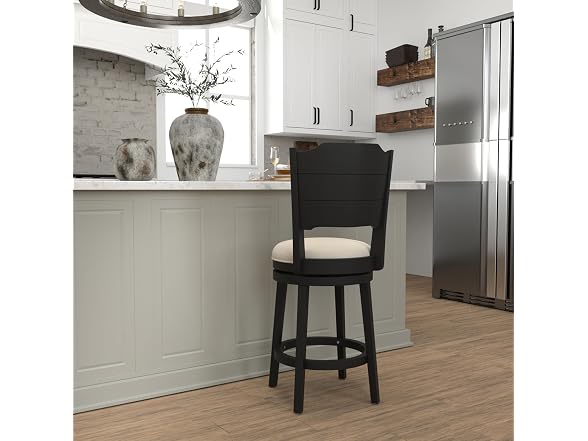 Hillsdale Clarion Swivel Stool, Black