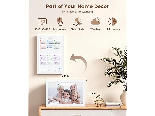 RINGCO 10.1" Digital Calendar and Planner