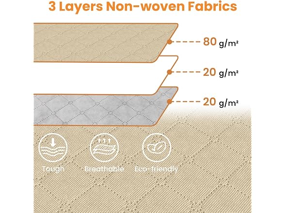 Fab totes 90L Beige 4 Pack Storage Bags