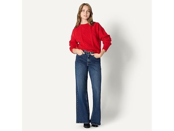 Amazon Essentials Women Relaxed-fit Cable Sweater