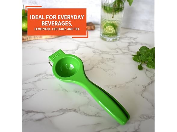 IMUSA Cast Aluminum Lime Squeezer, Green