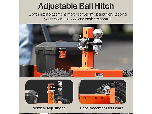SuperHandy Electric Trailer Dolly – 2800 lbs Max