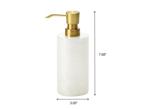 J&V Textiles 7 Pc Resin Bathroom Accessories Set IVORY