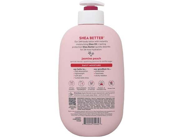 eos Jasmine Peach 24 Hour Moisture Body Lotion