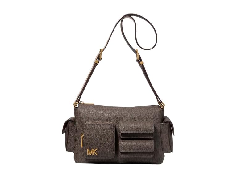 Michael Kors Dakota Medium Pocket Shoulder Bag, Brown/Acorn