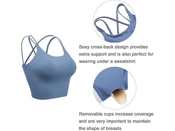 Vorcy Women (M) Padded Sports Fitness Workout Bra
