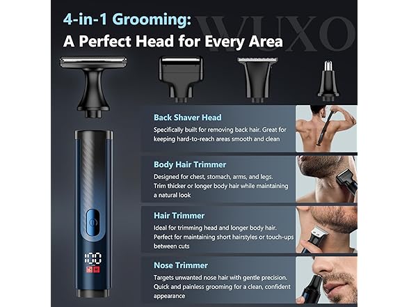 WUXO Back Shaver for Men