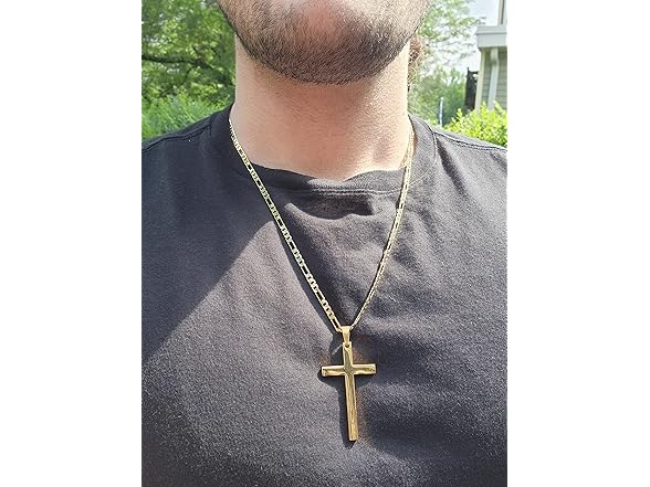 Angelus de Leon 14K Gold Figaro Chain 20in