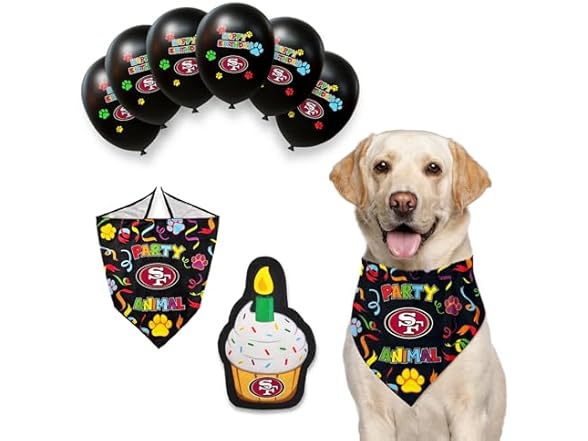 Pets First NFL Dog Birthday Party Set
