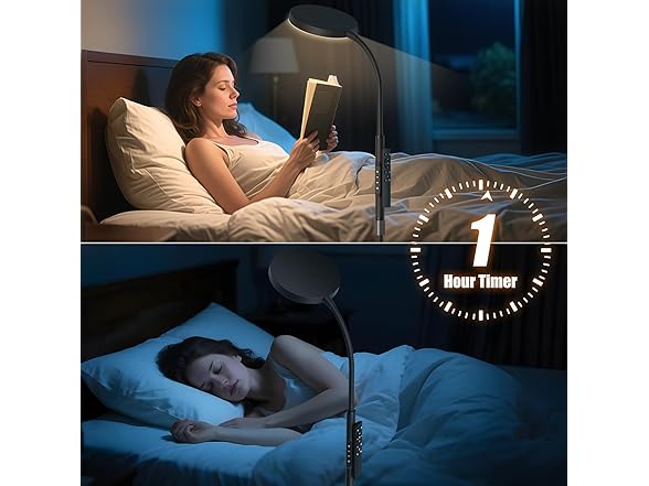 PACOVY Height Adjustable Floor Lamps