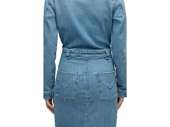 Hudson Women's Cargo Long Sleeve Denim Reconstructed Dress