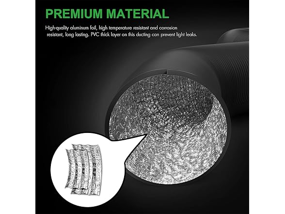 Simple Deluxe 12" Flexible Air Aluminum Duct