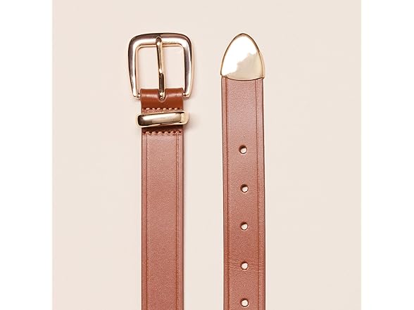Womens Leather Western Belt Tan (L)