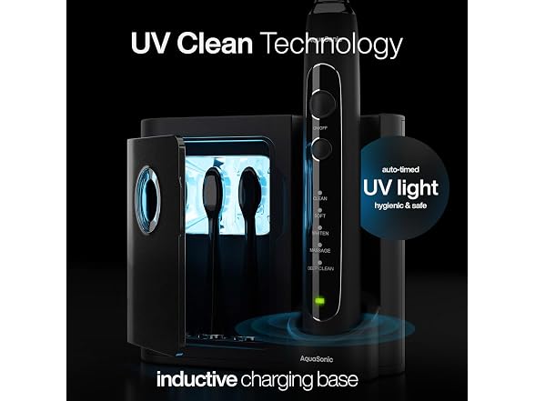 Aquasonic Black Series PRO UV Ultra-Whitening Toothbrush