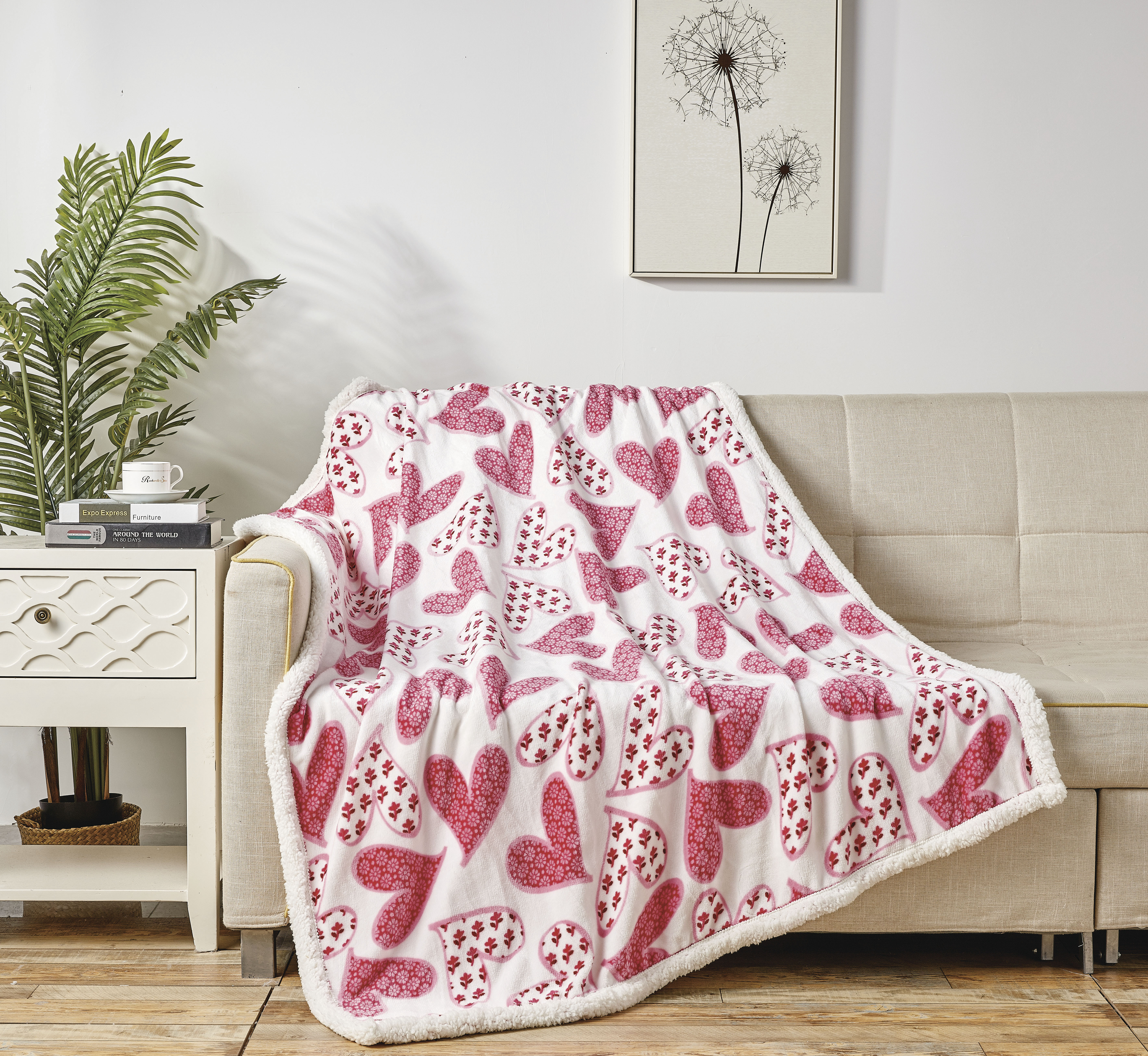 Noble House Scarlett Sherpa Throw - Gallery 7