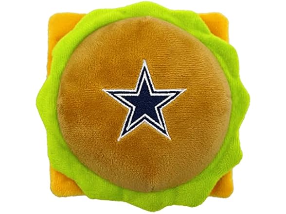 Pets First NFL Cheese Burger Pet Toy