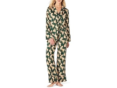$9.99, Was $29.90, 66% Off! AE Womens Satin LS Shirt & Pant PJ Set dealfomo