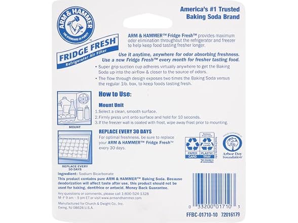 ARM and HAMMER Baking Soda Fridge Air Filter