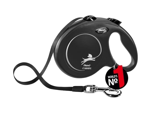 Flexi Automatic Leash New Classic L 5 M Black