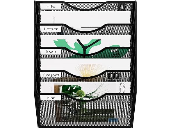 Wall File Organizer 5 Tier Hanging