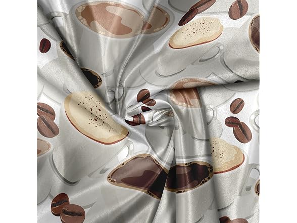Lunarable Coffee Fabric by The Yard