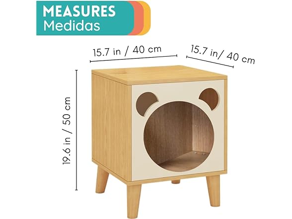 POLIPETS Side Table and House for Pets