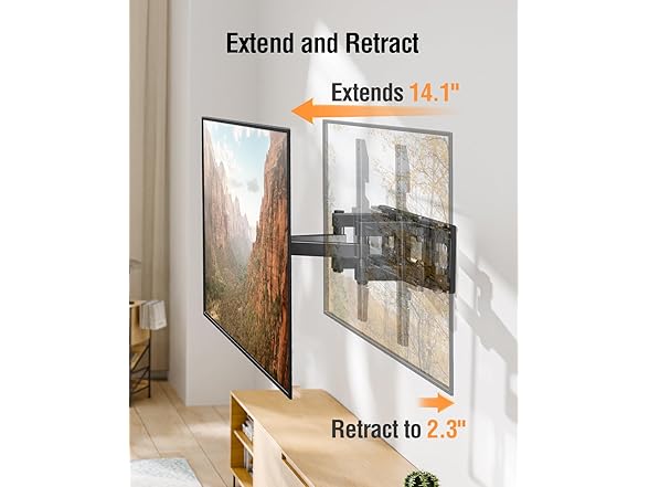 ELIVED EconoMe Full Motion TV Wall Mount | 26-65"