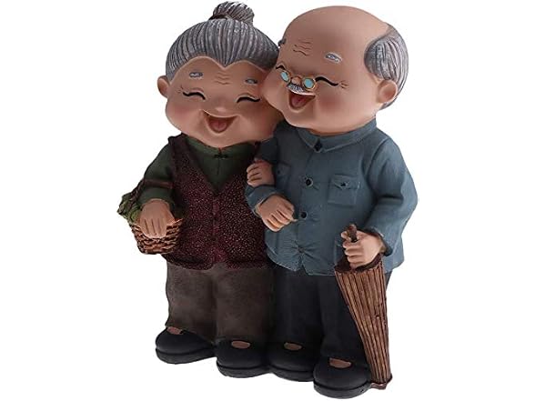 Taotenish Elderly Couple Figurines Weddi
