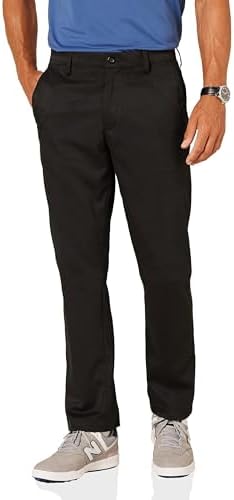 Amazon Essentials Men's Straight-Fit Stretch Golf Pant, Black, 40W x 34L