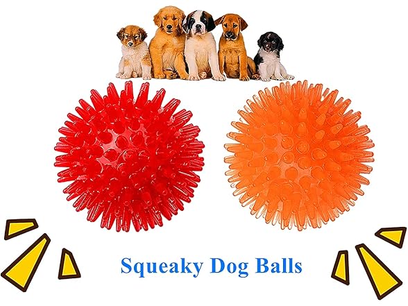 FULLINY Puppy Toys Small Rubber Balls