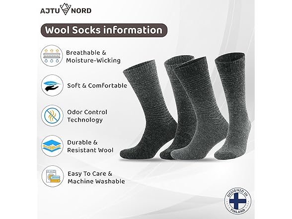 Ajtu Nord| Unisex Alpaca Wool Socks