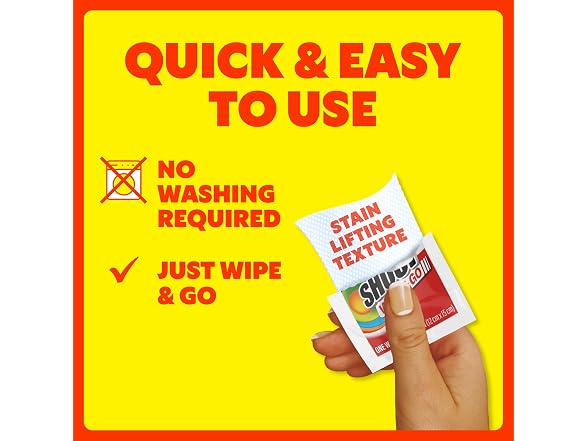 Shout Wipe and Go Stain Remover Wipes 12ct
