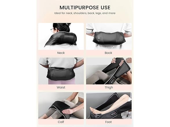 RIKE Shiatsu Back & Neck Massager with Heat