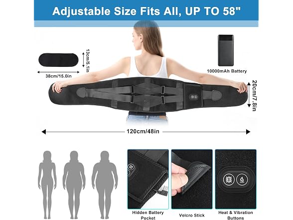 YOUTH FEAST Heating Pad for Back