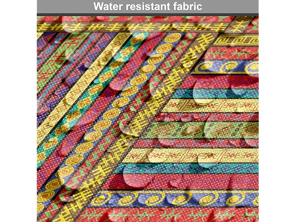 Ambesonne African Fabric by The Yard, Borders Pattern