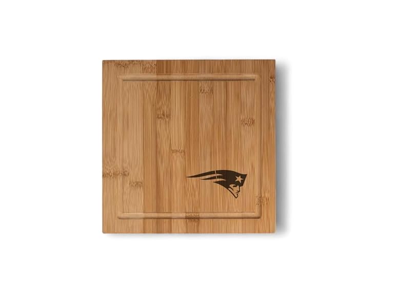 PATRIOTS Bamboo Cheese Board Set