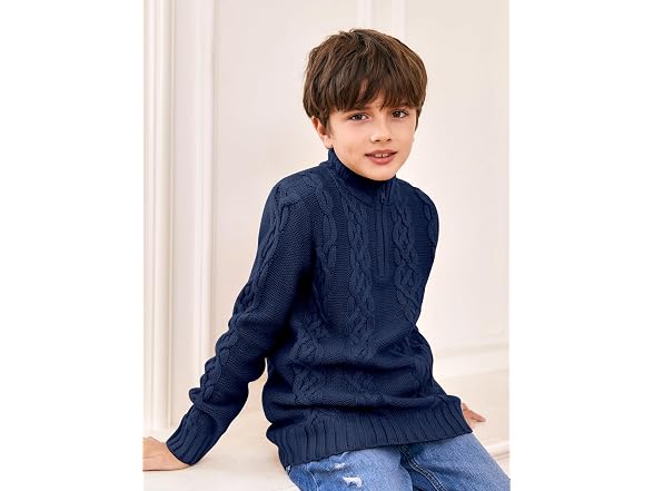 Flmcoc Boys (6-8 Years) Toddler Knit Kids Sweater