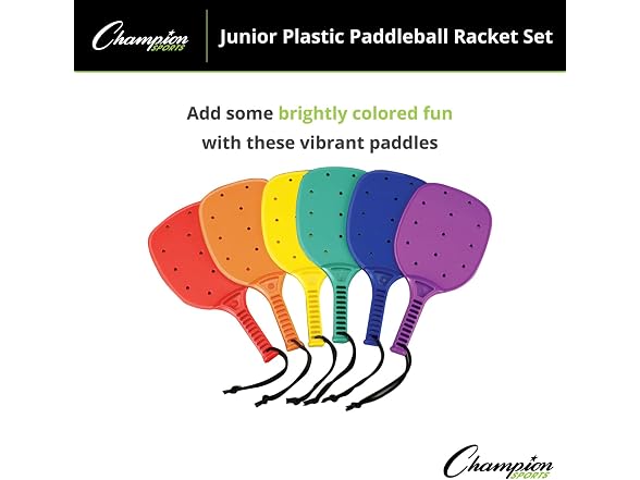 Champion Sports 14-inch Junior Plastic Paddleball