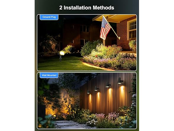 Brightown Solar Lights OutdoorWarm White