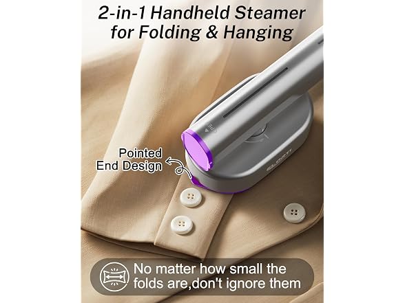 Travel Steamer for Clothes, 1200W Handheld Steamer