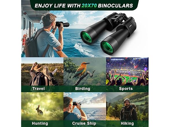 Wozel 20x70 Binoculars High Powered