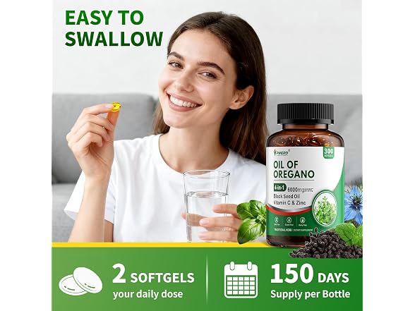PWERD Oil of Oregano with Black Seed Oil