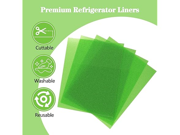 MAXTBEE 4 Pcs Fridge Drawer Liners