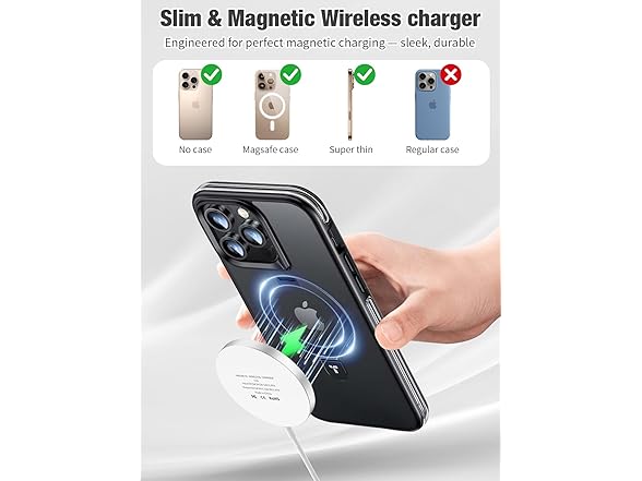 kojyocyo Magnetic Wireless Charging Pad