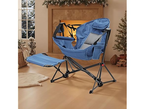 New Ainfox Hammock Camping Chair with Footrest, Foldable, Portable(Open Box)