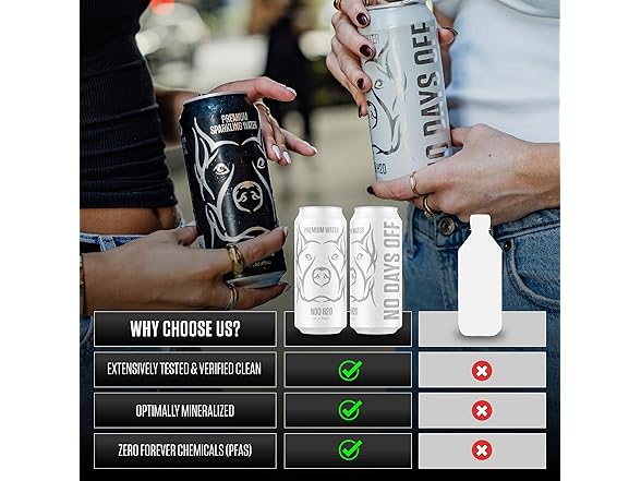 NO DAYS OFF Premium Water - 12 Pack, 16 fl oz